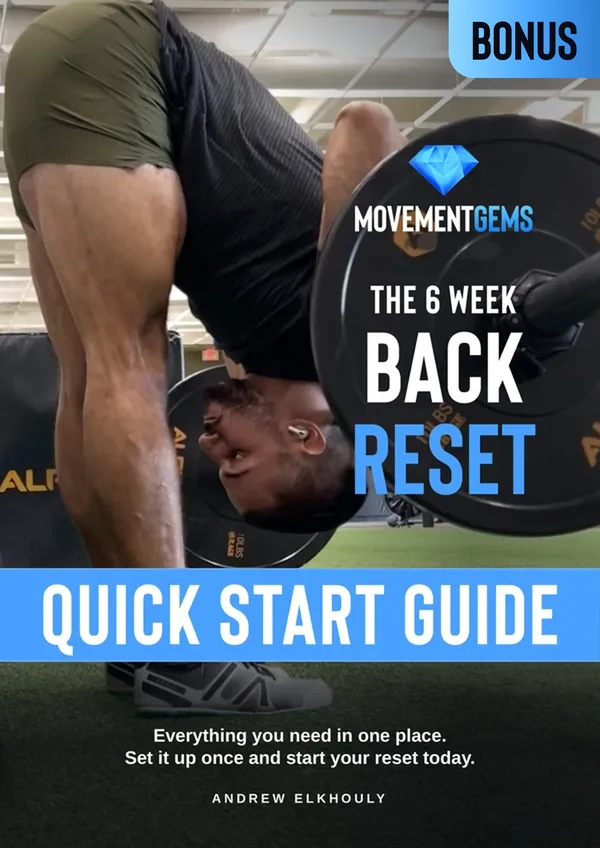 The 6 Week Back Reset Quick Start Guide cover