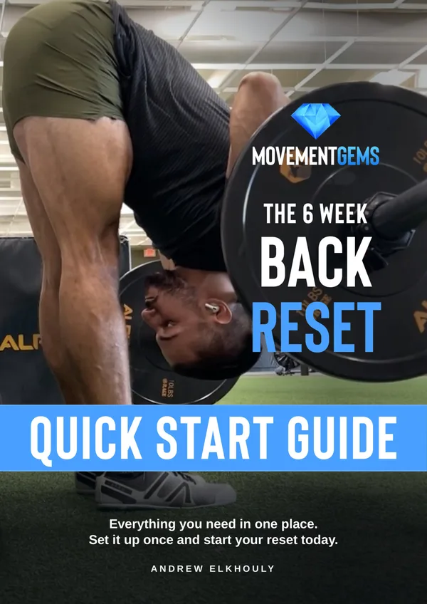 The 6 Week Back Reset Quick Start Guide cover