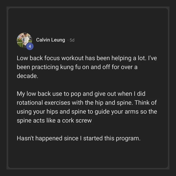 Testimonial screenshot from Calvin Leung